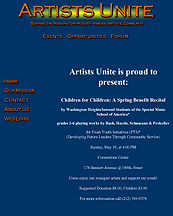 Click here for Artists Unite Home Page.