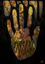 The Healing Hand					Gicle Print					2000 by Brian Skinner
