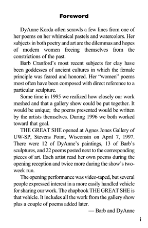 The Great She - Foreword
