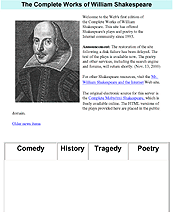 Click here for Shakespeare's Complete Works Home Page.